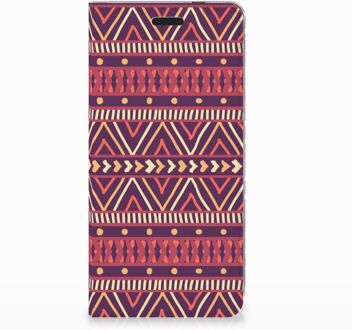 B2Ctelecom Nokia 3.1 (2018) Uniek Standcase Hoesje Aztec Purple