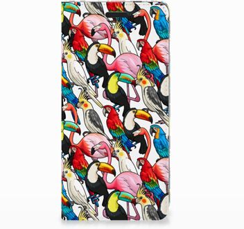 B2Ctelecom Nokia 3.1 (2018) Uniek Standcase Hoesje Birds