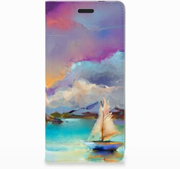 B2Ctelecom Nokia 3.1 (2018) Uniek Standcase Hoesje Boat