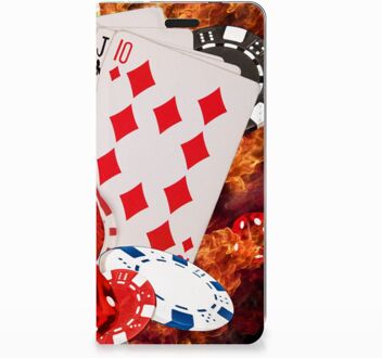 B2Ctelecom Nokia 3.1 (2018) Uniek Standcase Hoesje Casino