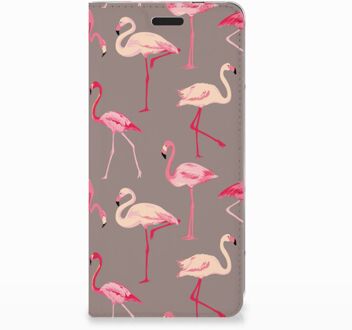 B2Ctelecom Nokia 3.1 (2018) Uniek Standcase Hoesje Flamingo