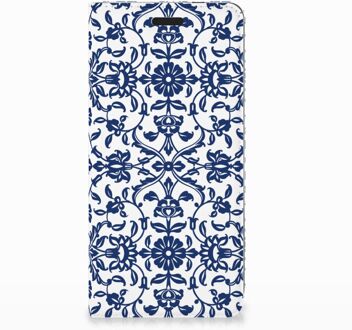 B2Ctelecom Nokia 3.1 (2018) Uniek Standcase Hoesje Flower Blue