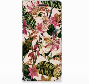 B2Ctelecom Nokia 3.1 (2018) Uniek Standcase Hoesje Flowers