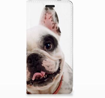 B2Ctelecom Nokia 3.1 (2018) Uniek Standcase Hoesje Franse Bulldog