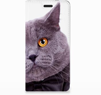 B2Ctelecom Nokia 3.1 (2018) Uniek Standcase Hoesje Kat