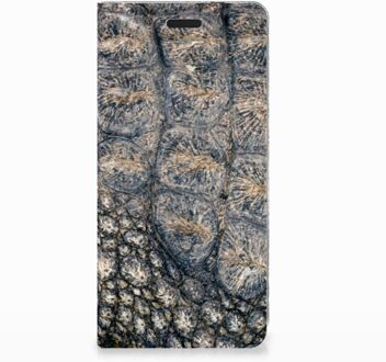 B2Ctelecom Nokia 3.1 (2018) Uniek Standcase Hoesje Krokodillenprint