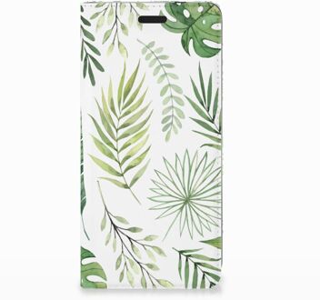 B2Ctelecom Nokia 3.1 (2018) Uniek Standcase Hoesje Leaves