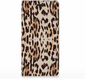 B2Ctelecom Nokia 3.1 (2018) Uniek Standcase Hoesje Leopard