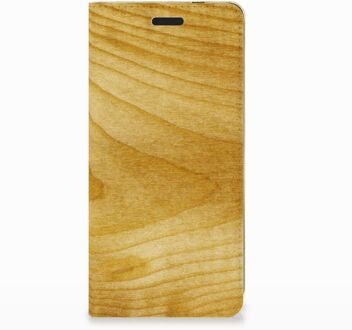 B2Ctelecom Nokia 3.1 (2018) Uniek Standcase Hoesje Licht Hout