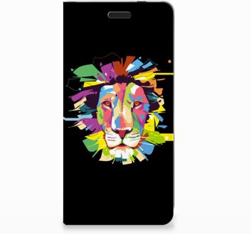 B2Ctelecom Nokia 3.1 (2018) Uniek Standcase Hoesje Lion Color