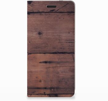 B2Ctelecom Nokia 3.1 (2018) Uniek Standcase Hoesje Old Wood