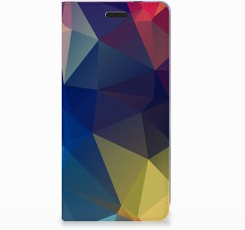 B2Ctelecom Nokia 3.1 (2018) Uniek Standcase Hoesje Polygon Dark