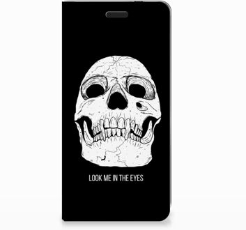 B2Ctelecom Nokia 3.1 (2018) Uniek Standcase Hoesje Skull Eyes