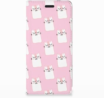 B2Ctelecom Nokia 3.1 (2018) Uniek Standcase Hoesje Sleeping Cats