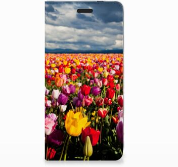 B2Ctelecom Nokia 3.1 (2018) Uniek Standcase Hoesje Tulpen