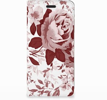 B2Ctelecom Nokia 3.1 (2018) Uniek Standcase Hoesje Watercolor Flowers