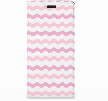 B2Ctelecom Nokia 3.1 (2018) Uniek Standcase Hoesje Waves Roze