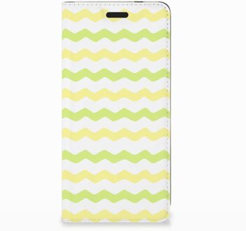 B2Ctelecom Nokia 3.1 (2018) Uniek Standcase Hoesje Waves Yellow