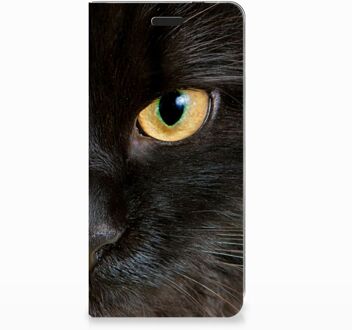 B2Ctelecom Nokia 3.1 (2018) Uniek Standcase Hoesje Zwarte Kat