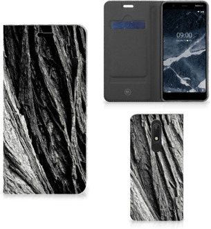 B2Ctelecom Nokia 5.1 (2018) Book Wallet Case Boomschors Grijs