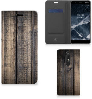 B2Ctelecom Nokia 5.1 (2018) Book Wallet Case Steigerhout