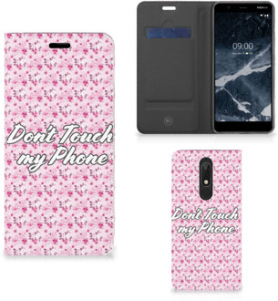 B2Ctelecom Nokia 5.1 (2018) Design Case Flowers Pink DTMP