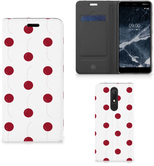 B2Ctelecom Nokia 5.1 (2018) Flip Style Cover Cherries