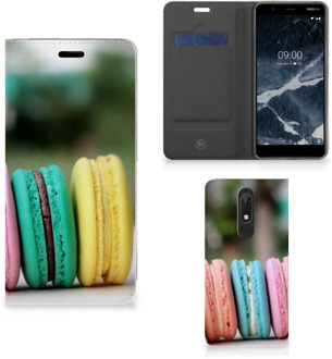 B2Ctelecom Nokia 5.1 (2018) Flip Style Cover Macarons