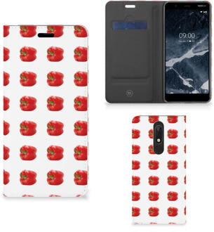 B2Ctelecom Nokia 5.1 (2018) Flip Style Cover Paprika Red