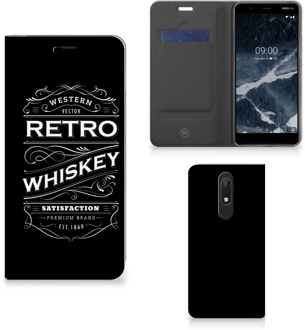 B2Ctelecom Nokia 5.1 (2018) Flip Style Cover Whiskey