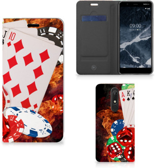 B2Ctelecom Nokia 5.1 (2018) Hippe Standcase Casino