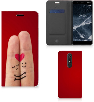 B2Ctelecom Nokia 5.1 (2018) Hippe Standcase Liefde