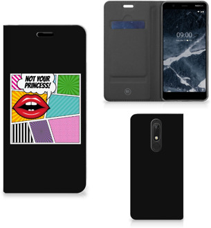 B2Ctelecom Nokia 5.1 (2018) Hippe Standcase Popart Princess