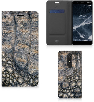 B2Ctelecom Nokia 5.1 (2018) Hoesje maken Krokodillenprint