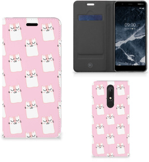 B2Ctelecom Nokia 5.1 (2018) Hoesje maken Sleeping Cats