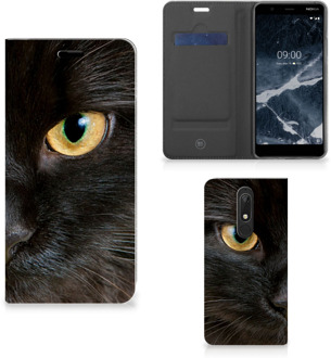 B2Ctelecom Nokia 5.1 (2018) Hoesje maken Zwarte Kat