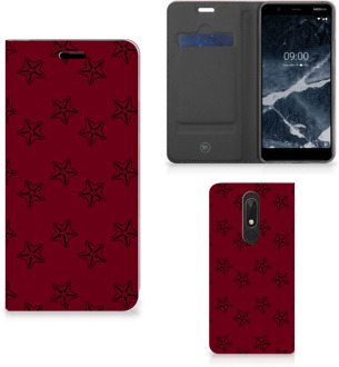 B2Ctelecom Nokia 5.1 (2018) Hoesje met Magneet Sterren