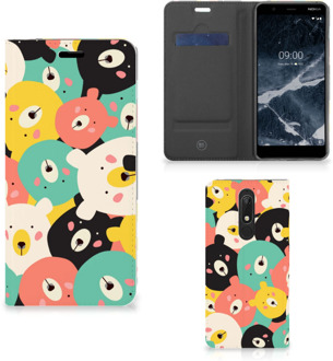 B2Ctelecom Nokia 5.1 (2018) Magnet Case Bears