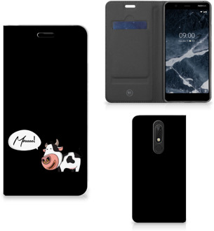 B2Ctelecom Nokia 5.1 (2018) Magnet Case Cow