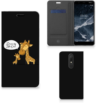 B2Ctelecom Nokia 5.1 (2018) Magnet Case Giraffe