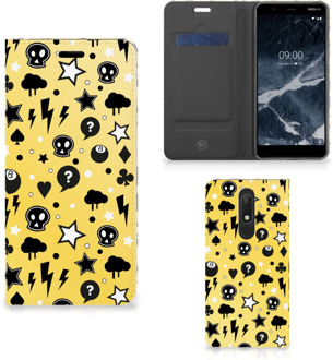 B2Ctelecom Nokia 5.1 (2018) Mobiel BookCase Punk Yellow