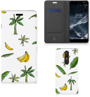 B2Ctelecom Nokia 5.1 (2018) Smart Cover Banana Tree