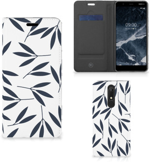 B2Ctelecom Nokia 5.1 (2018) Smart Cover Leaves Blue