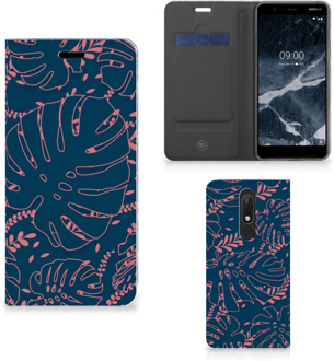 B2Ctelecom Nokia 5.1 (2018) Smart Cover Palm Leaves