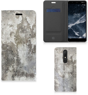 B2Ctelecom Nokia 5.1 (2018) Standcase Beton Print