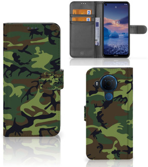 B2Ctelecom Nokia 5.4 Portemonnee hoesje Army Dark