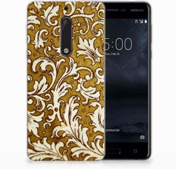 B2Ctelecom Nokia 5 TPU Hoesje Design Barok Goud