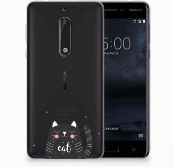 B2Ctelecom Nokia 5 TPU Hoesje Design Cat Good Day