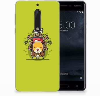 B2Ctelecom Nokia 5 TPU Hoesje Design Doggy Biscuit