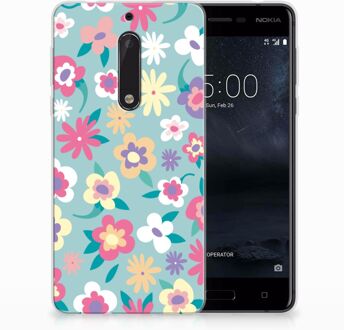 B2Ctelecom Nokia 5 TPU Hoesje Design Flower Power